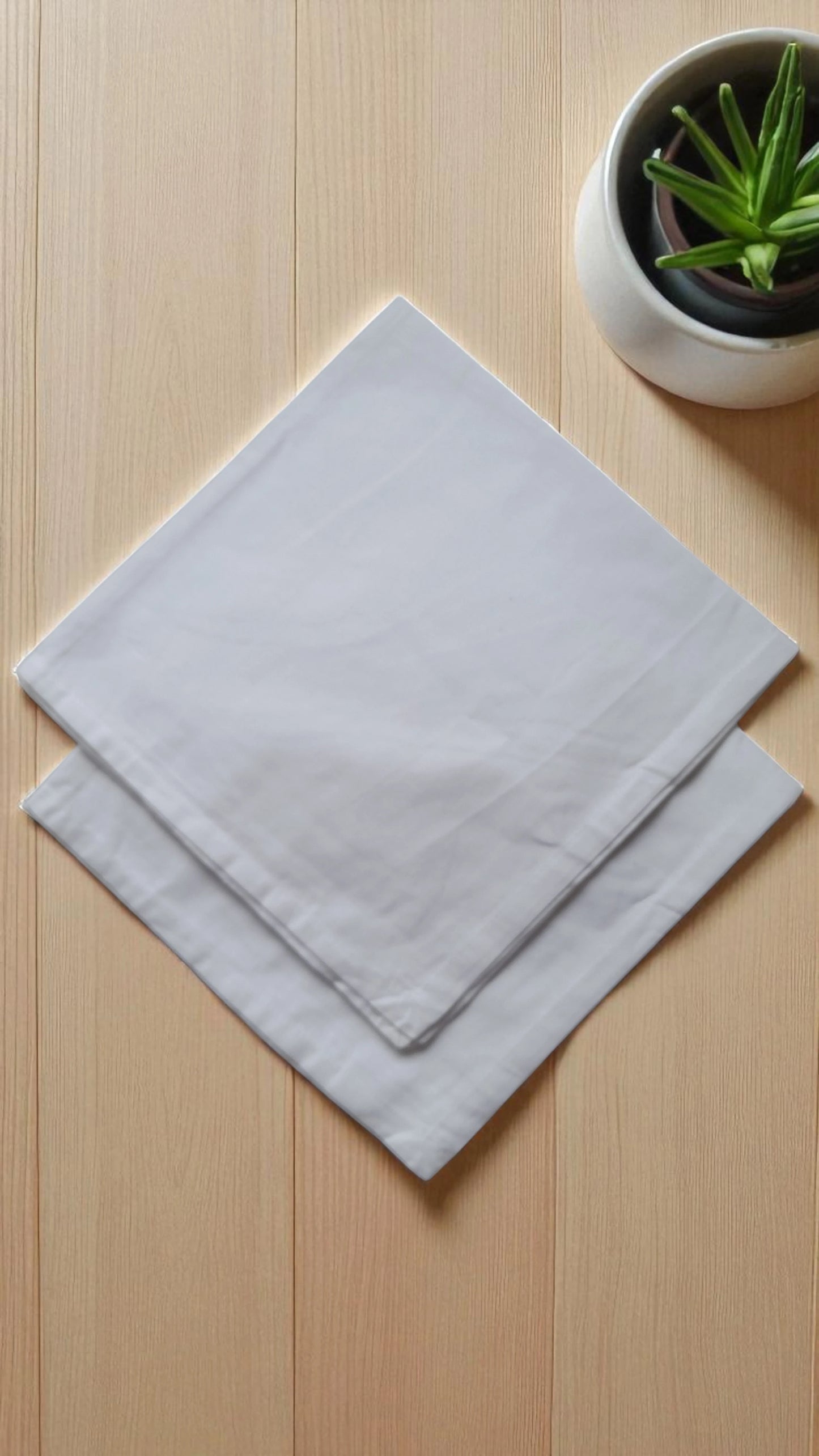 Cotton Plain Napkins - 2 Piece set