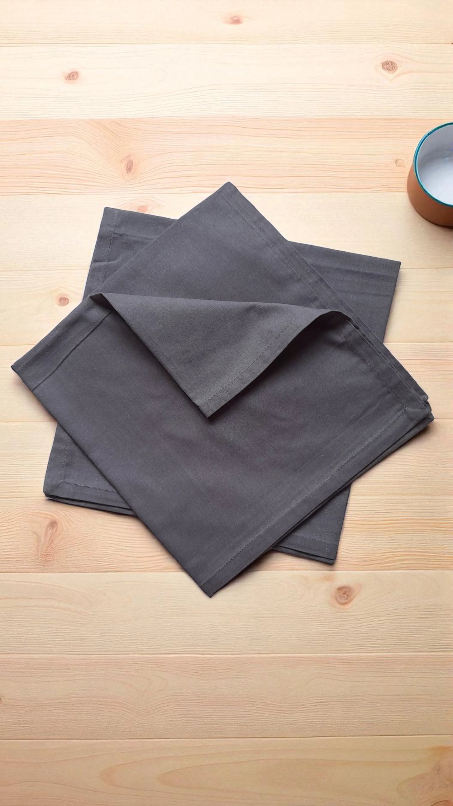 Cotton Plain Napkins - 2 Piece set