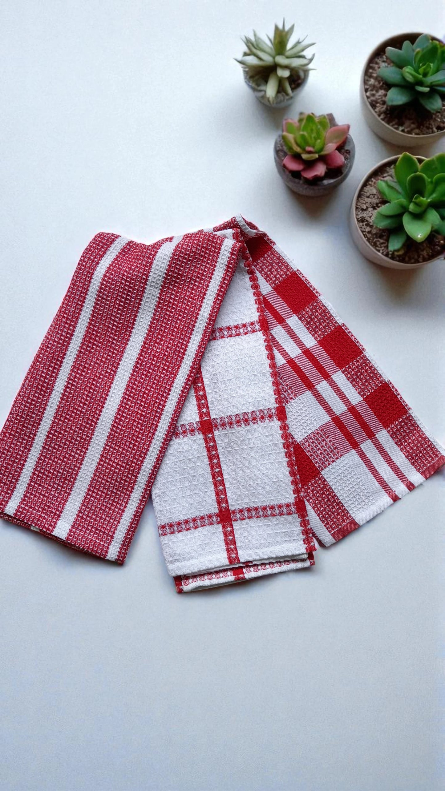 Cotton Kitchen Towels - 3 Piece Set