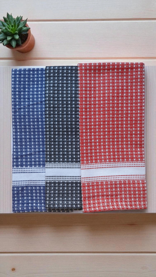 Cotton Kitchen Towels - 3 Piece Set